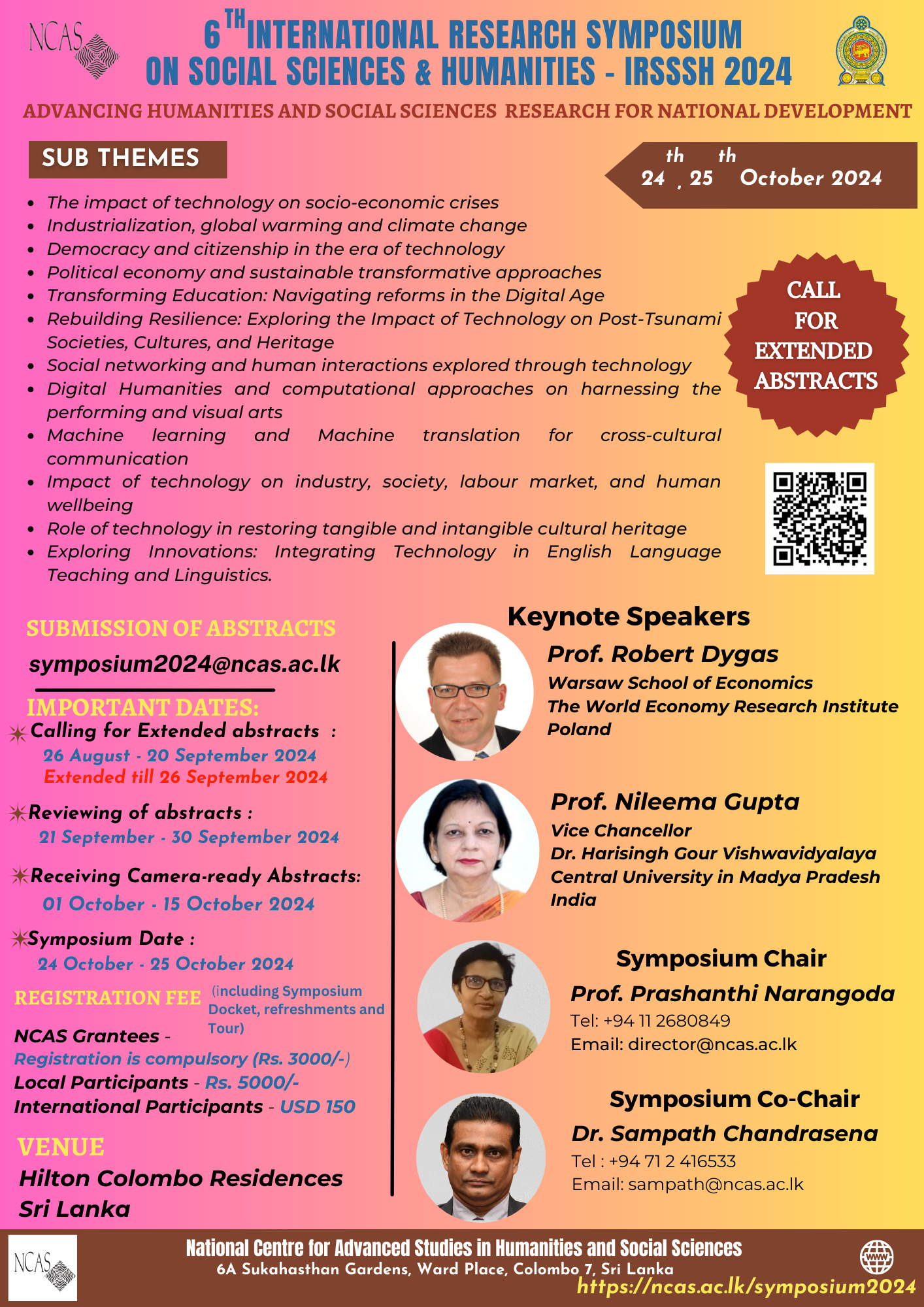 6th International Symposium on Social Sciences and Humanities  (IRSSSH) 2024