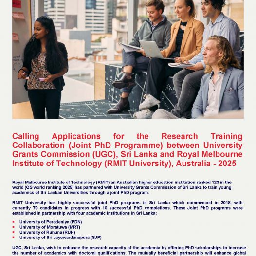 RMIT – UGC Scholarship Scheme 2025