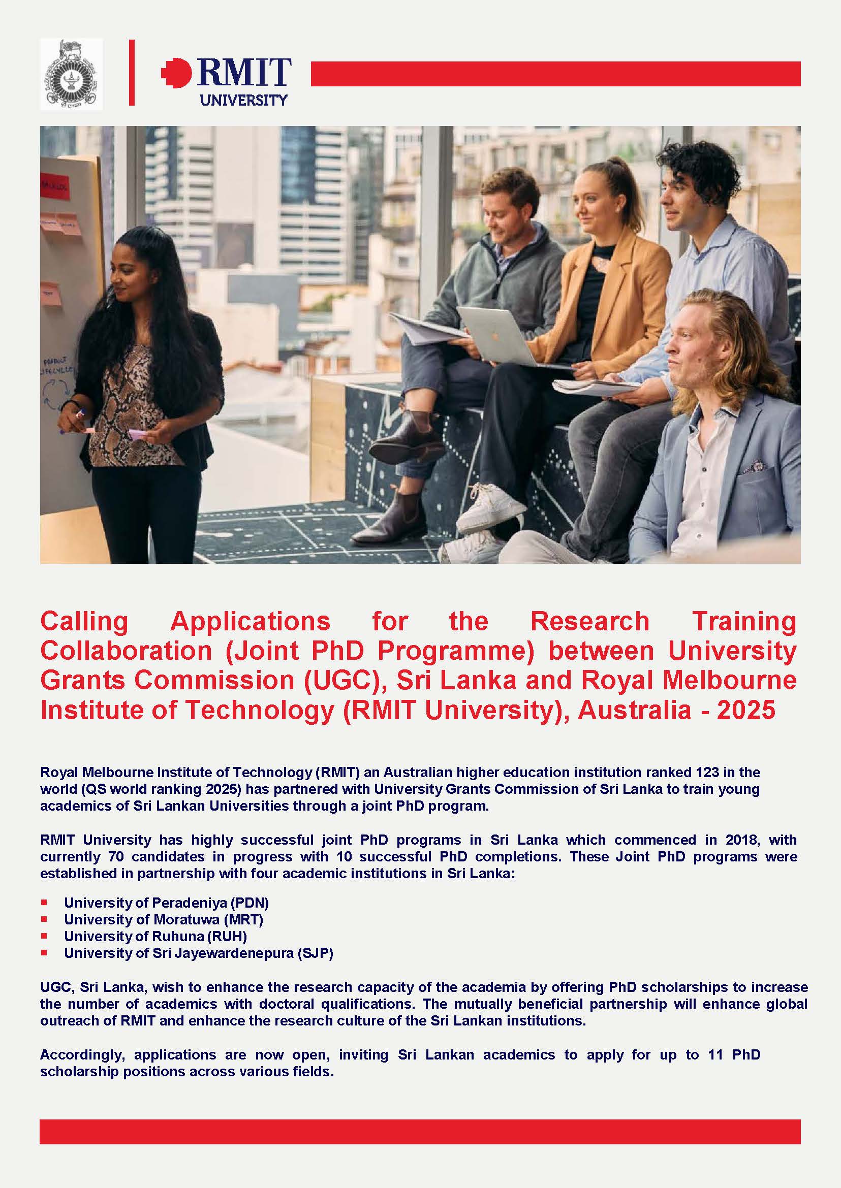 RMIT – UGC Scholarship Scheme 2025 RMIT – UGC Scholarship Scheme 2025